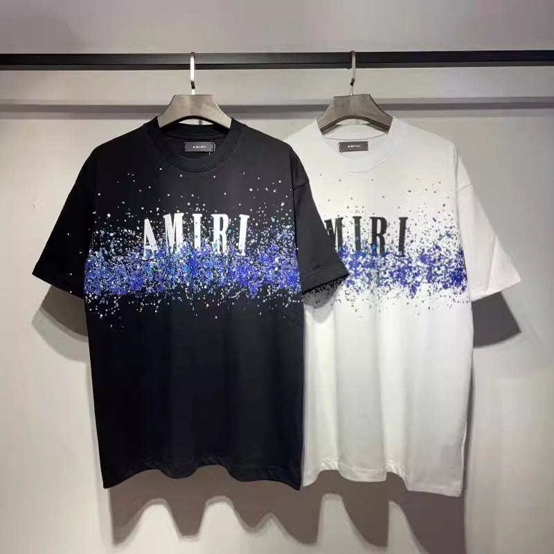 Amiri Multi‑Print Peace Dove Graffiti Oversized Tee Streetwear