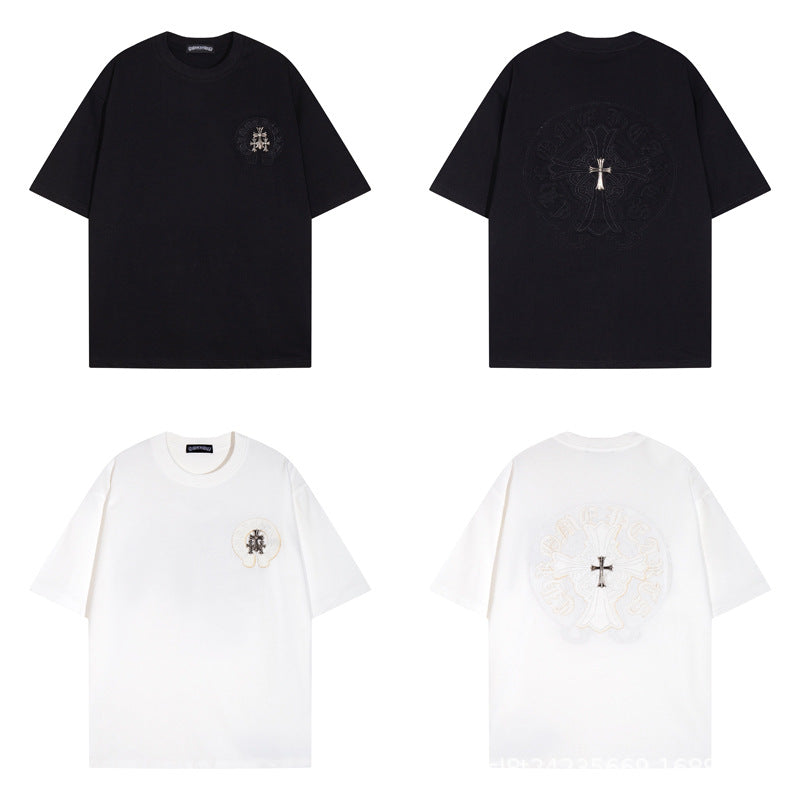 Chrome Hearts Multi‑Cross Graphic Oversized Tee Streetwear Unisex