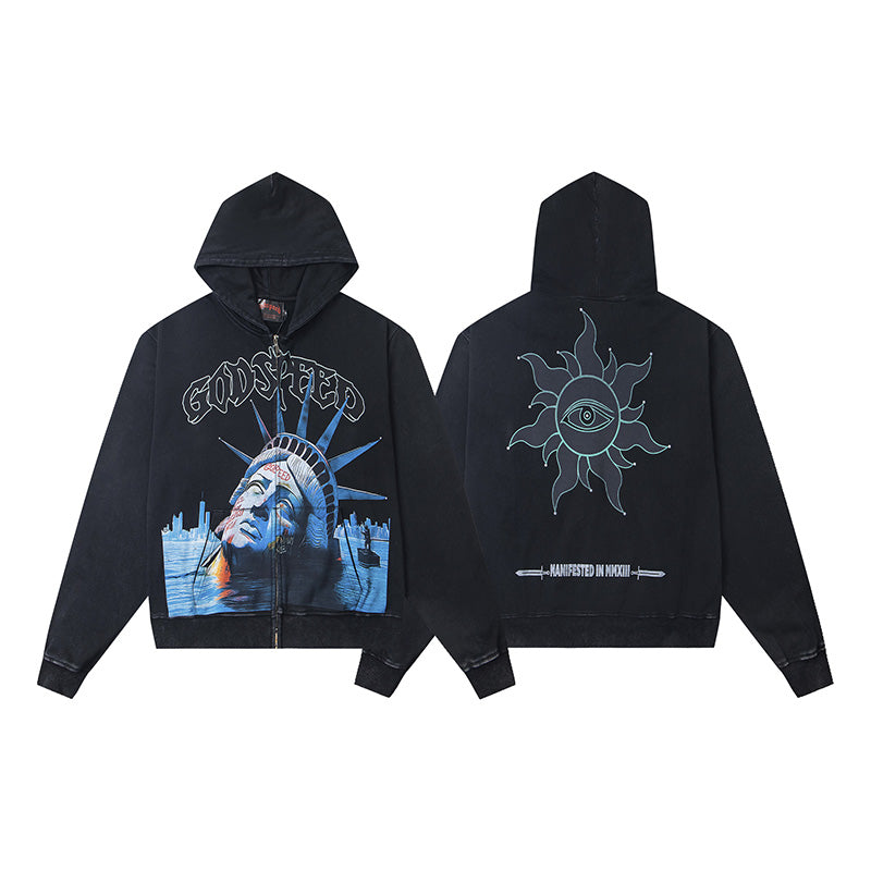 Godspeed Sunken-Liberty-Zip Hoodie