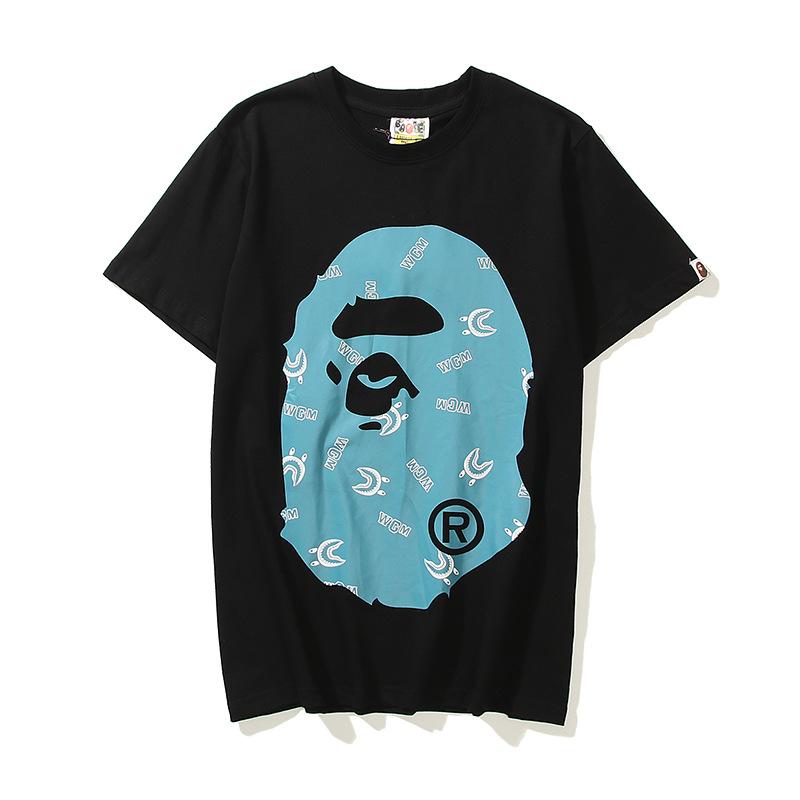Bathing Ape T-Shirt Cartoon Anime Loose Teen Summer Casual T-shirt