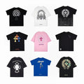 Chrome Hearts Multi‑Cross Graphic Oversized Tee Streetwear Unisex