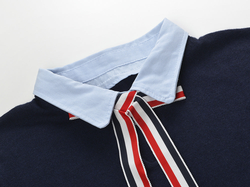 Women Ribbon POLO shirt