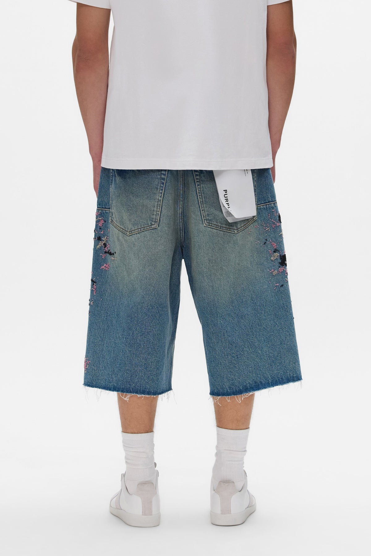 P070 Beaded Splatter Short