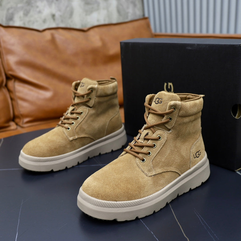 UGG Sand Nubuck Lace-Up Winter Boots