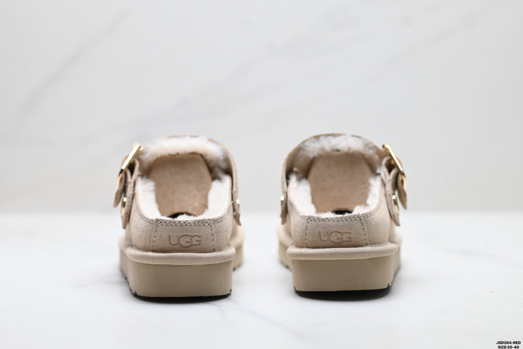 UGG Ethnic-Trim Shearling Slip-On Shoes
