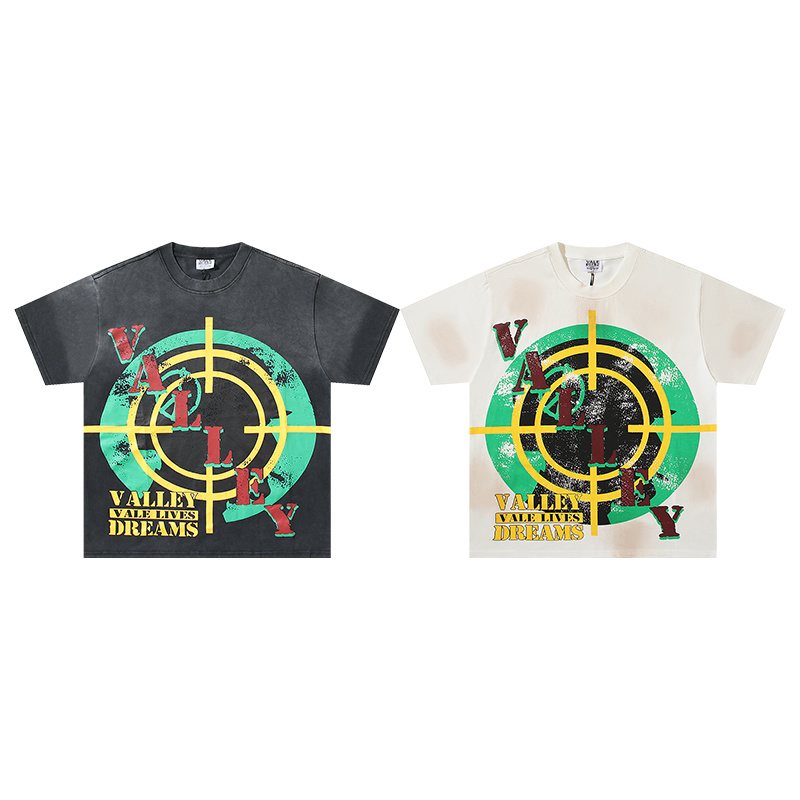 VALE USA Washed Lives Dreams Graphic T-Shirt