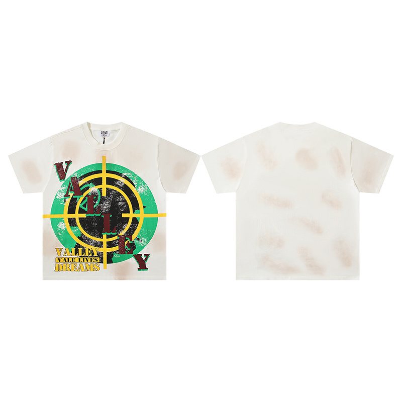 VALE USA Washed Lives Dreams Graphic T-Shirt