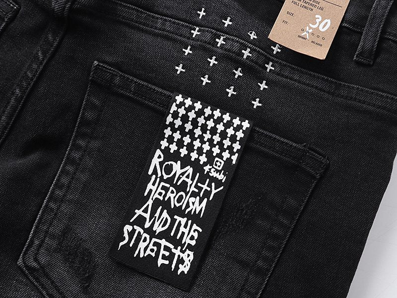 Ksubi Black Washed Graphic Jeans