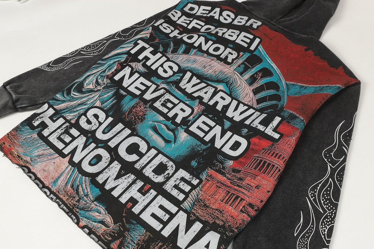 Godspeed Never End War Graphic Hoodie