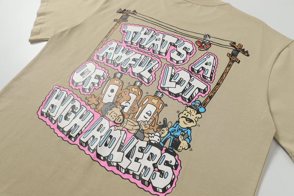 THAT'S A AWFUL LOT OF COUGH SYRUP Khaki Casino Dice Graphic T-Shirt