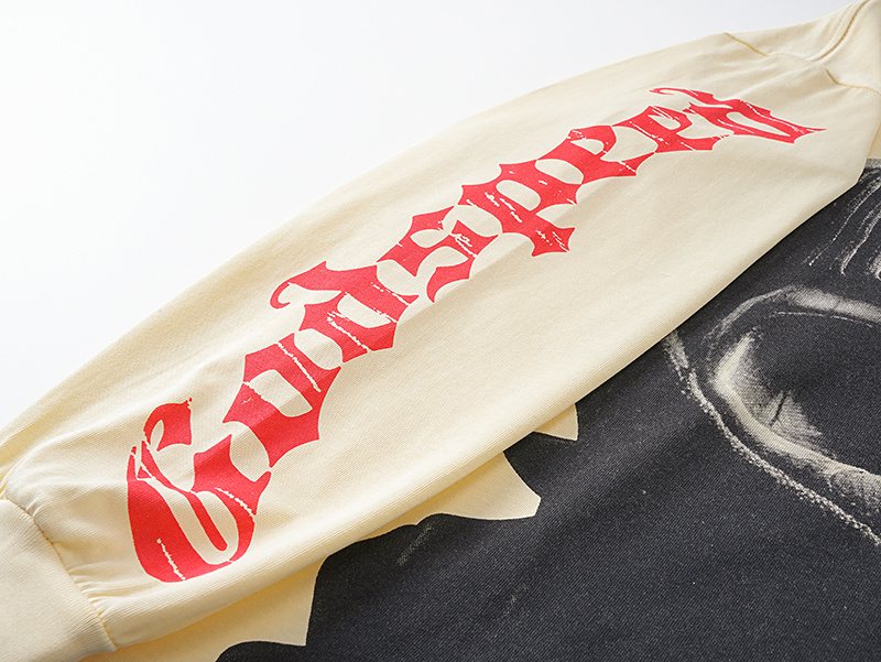 Godspeed Masked Face Graphic Long-Sleeve T-Shirt