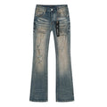 Purple Brand Distressed Flare Jeans