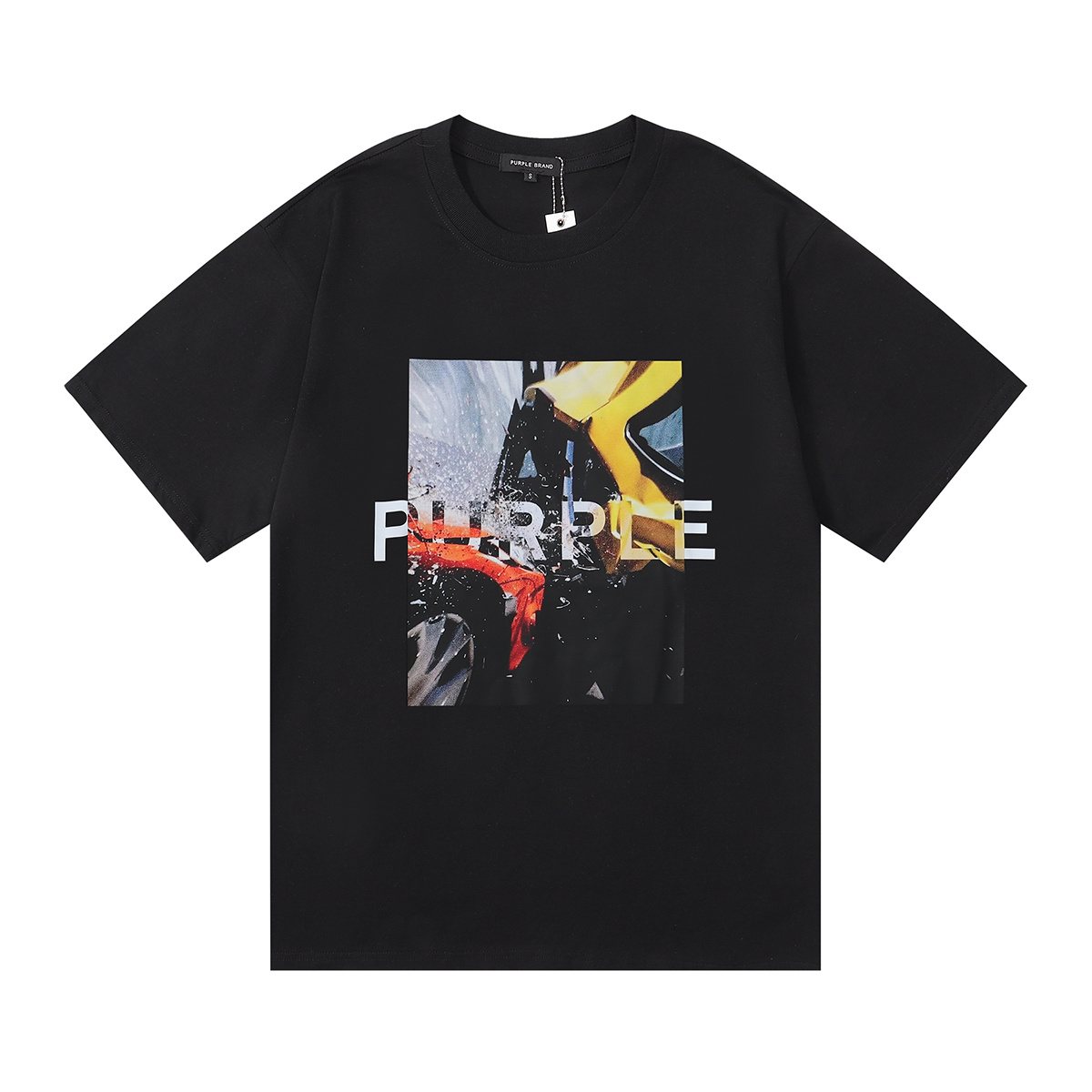 Purple Brand Front Graphic Short-Sleeve T-Shirt