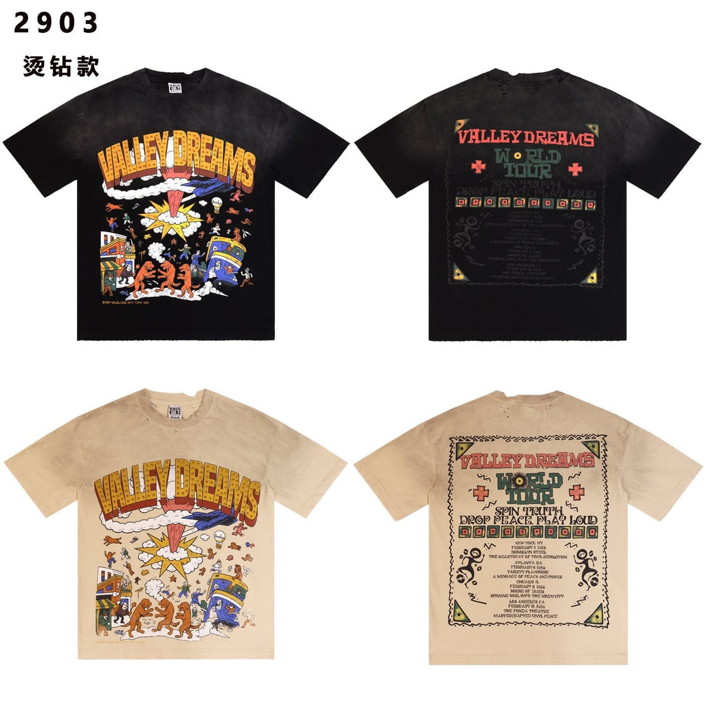 VALE USA Valley Dreams Studded Graphic T-Shirt