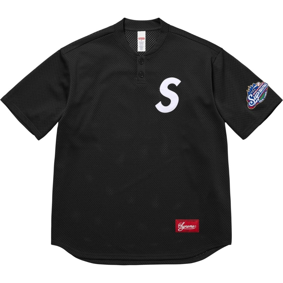 Supreme Mesh Baseball-Style Number Graphic T-Shirt