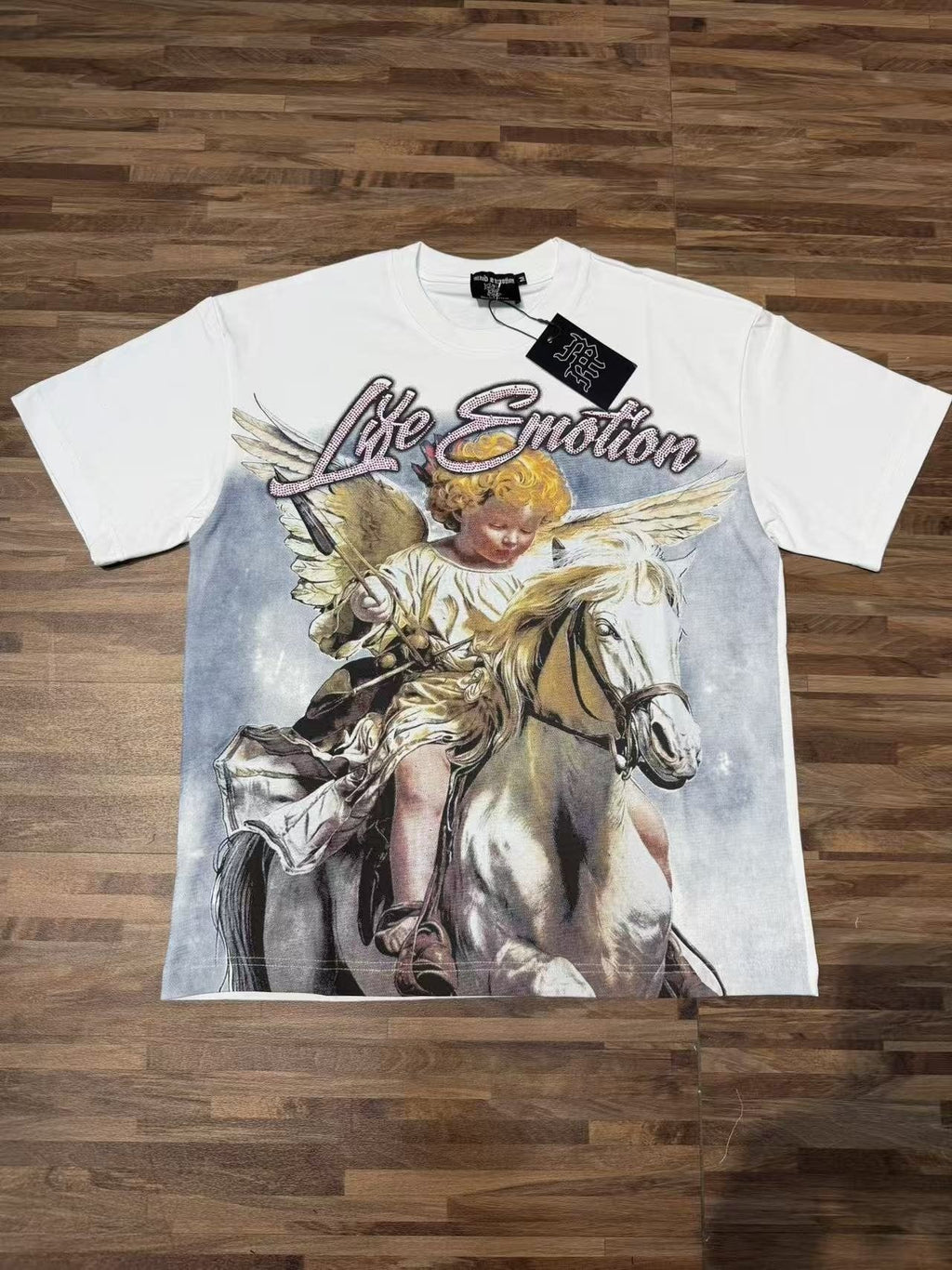 MIXED EMOTION Angel Horse Graphic T-Shirt