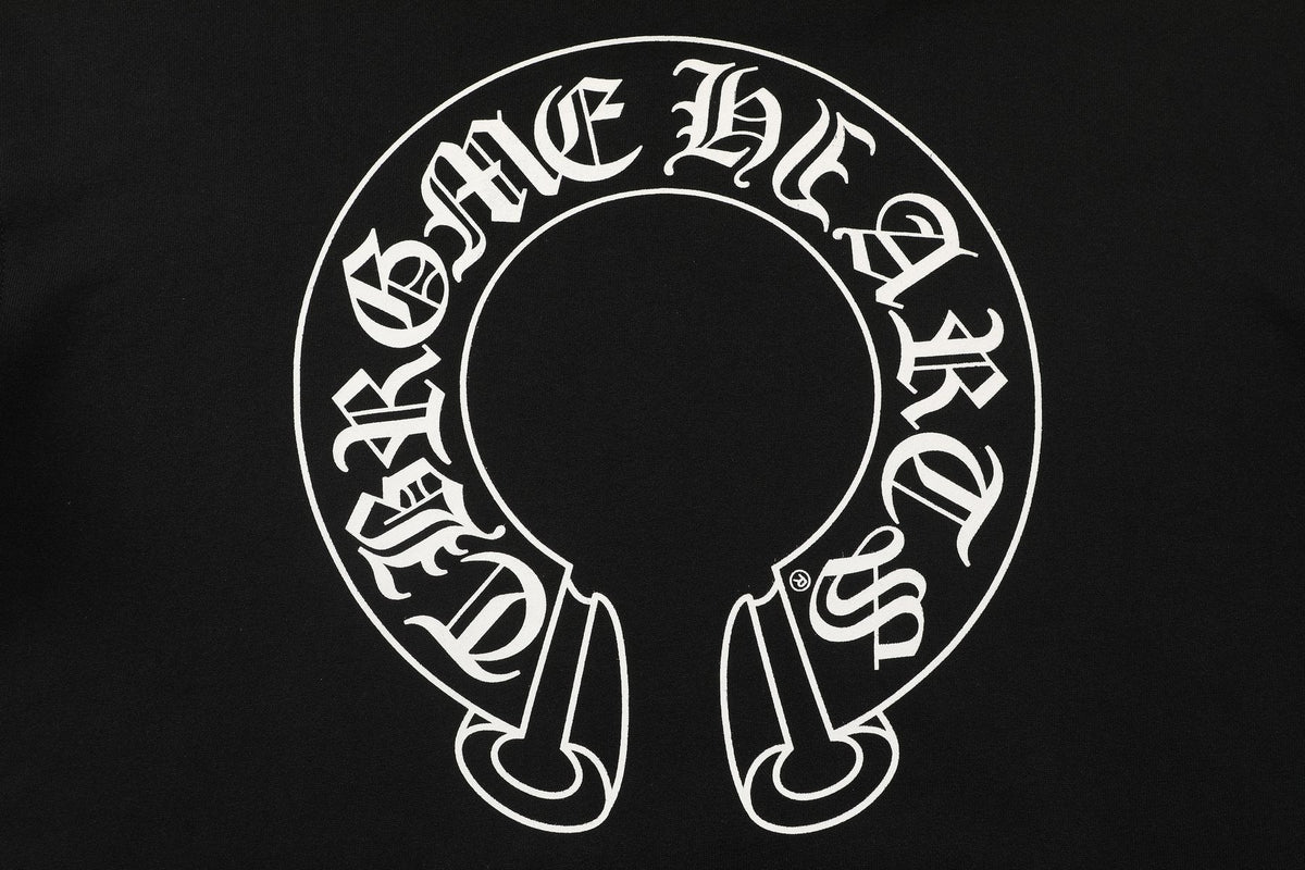 Chrome Hearts Horseshoe Graphic Pullover Hoodie