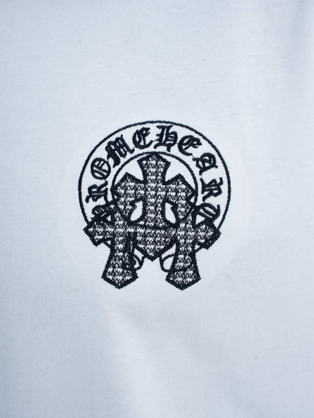 Chrome Hearts Rhinestone Slogan Graphic T-Shirt