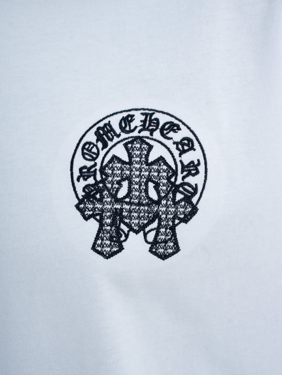 Chrome Hearts Rhinestone Slogan Graphic T-Shirt