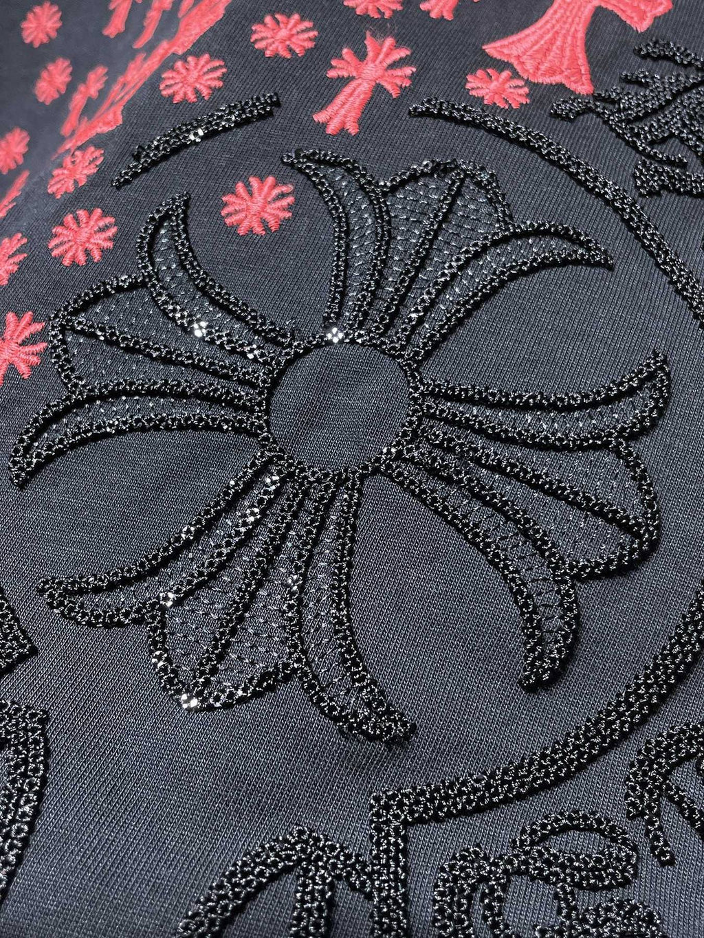 Chrome Hearts Cross Floral Graphic T-Shirt