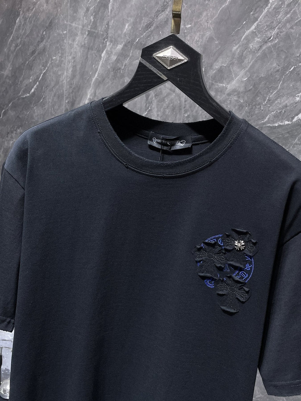 Chrome Hearts Cross Appliqué Graphic T-Shirt