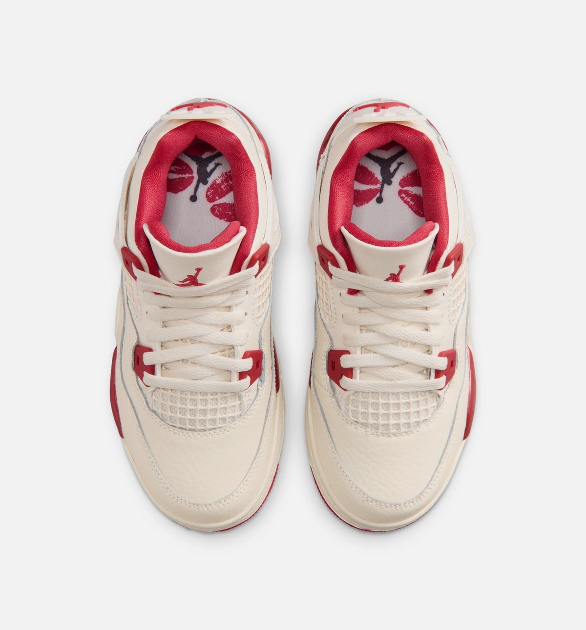 Air Jordan 4 Retro Valentine's Day | Preschool Lifestyle Shoe | Light Ivory/Canyon Rust/Siren Red