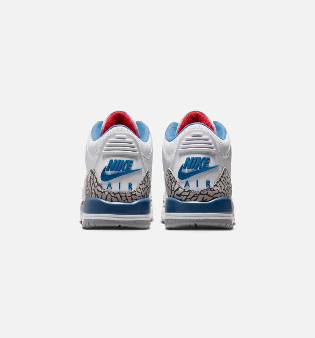 Air Jordan 3 Retro OG True Blue Kids' Shoes - White/Blue/Red