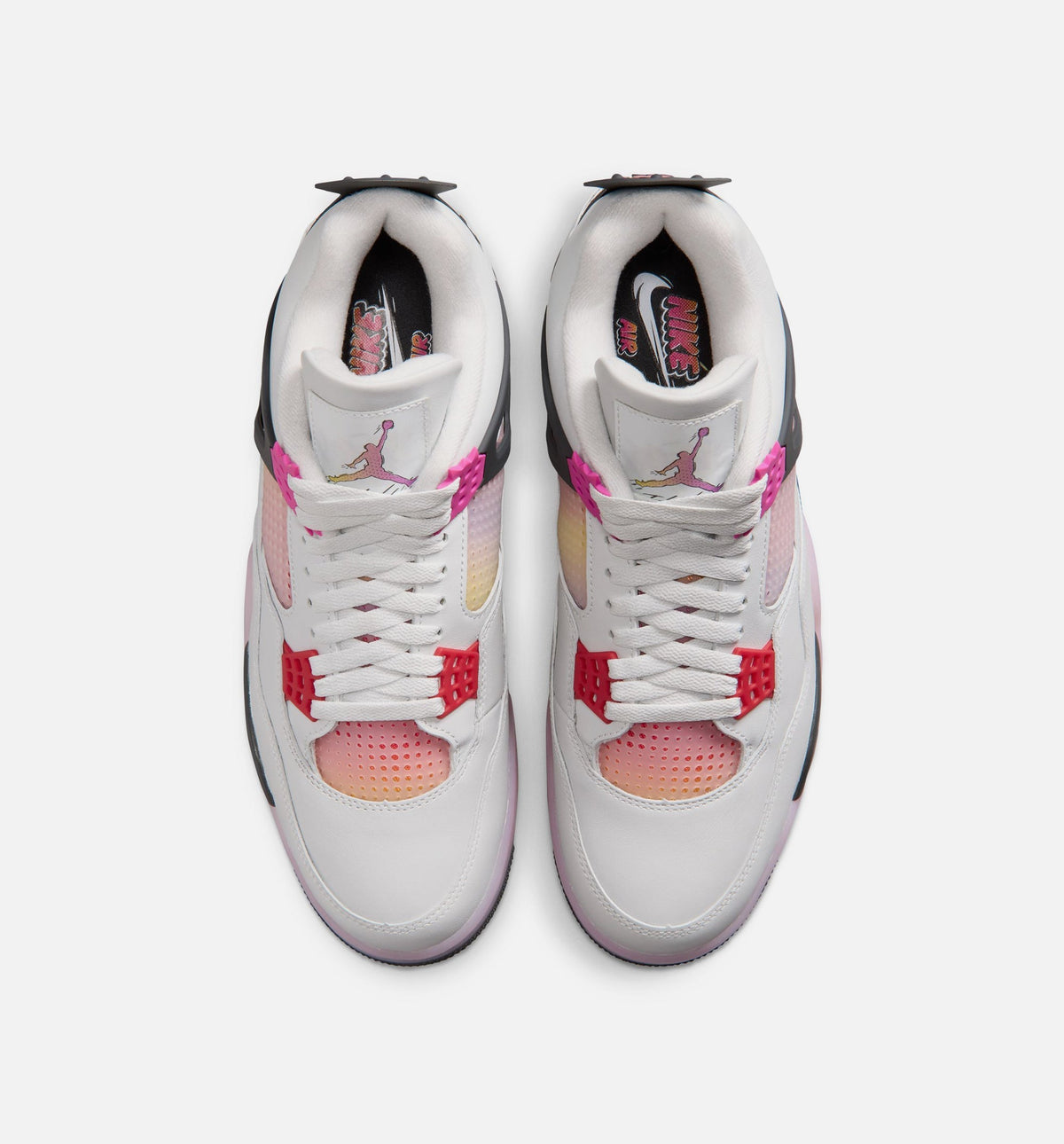 Air Jordan 4 Retro Comic Men's Lifestyle Shoe - Off White/Fire Pink/Anthracite