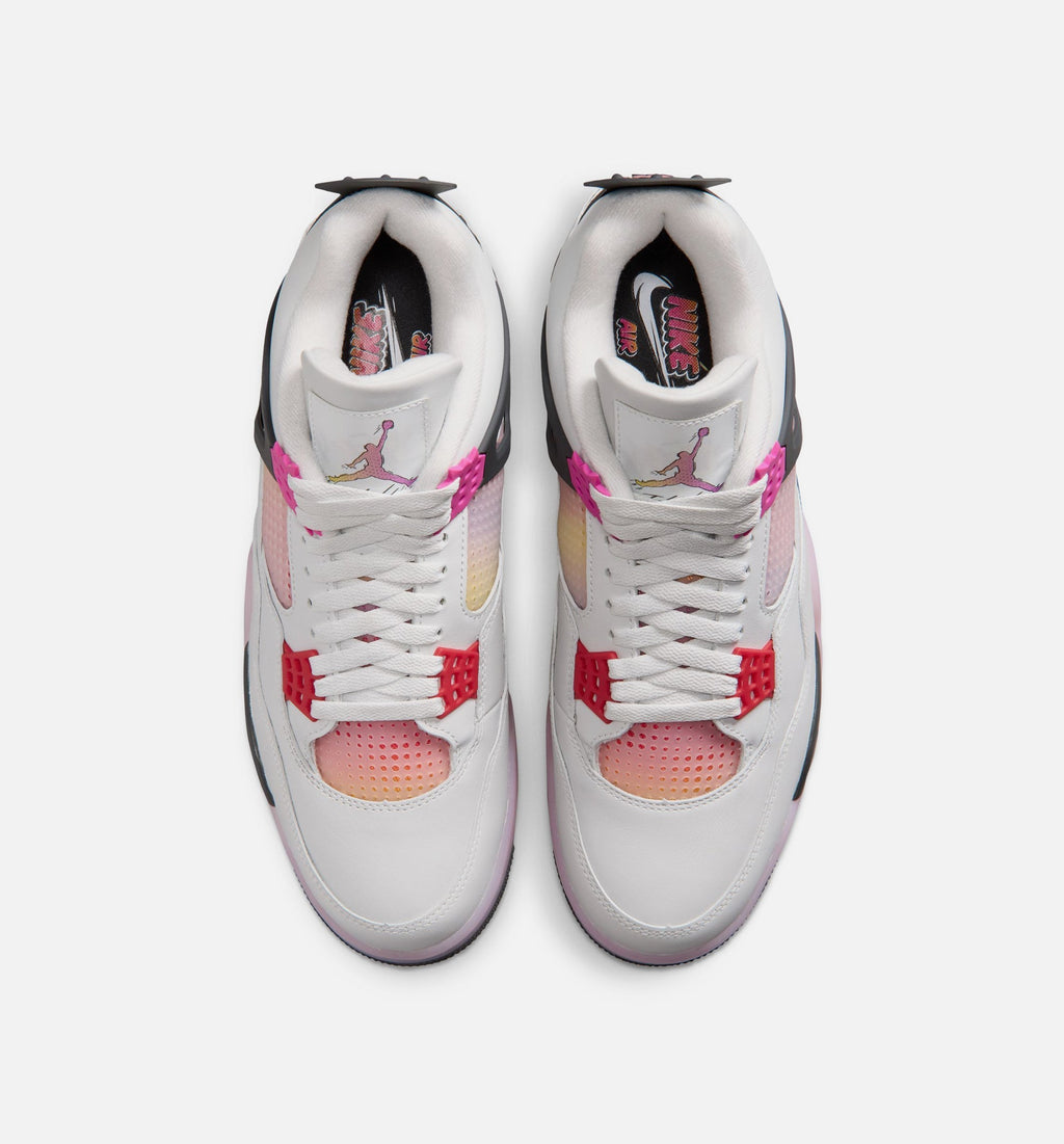 Air Jordan 4 Retro "Comic" Men's Shoe – Off White/Fire Pink/Anthracite