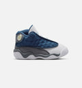 Air Jordan 13 Retro Navy And Flint Grey Infant & Toddler Lifestyle Shoes - Navy/University Blue/Flint Grey/White