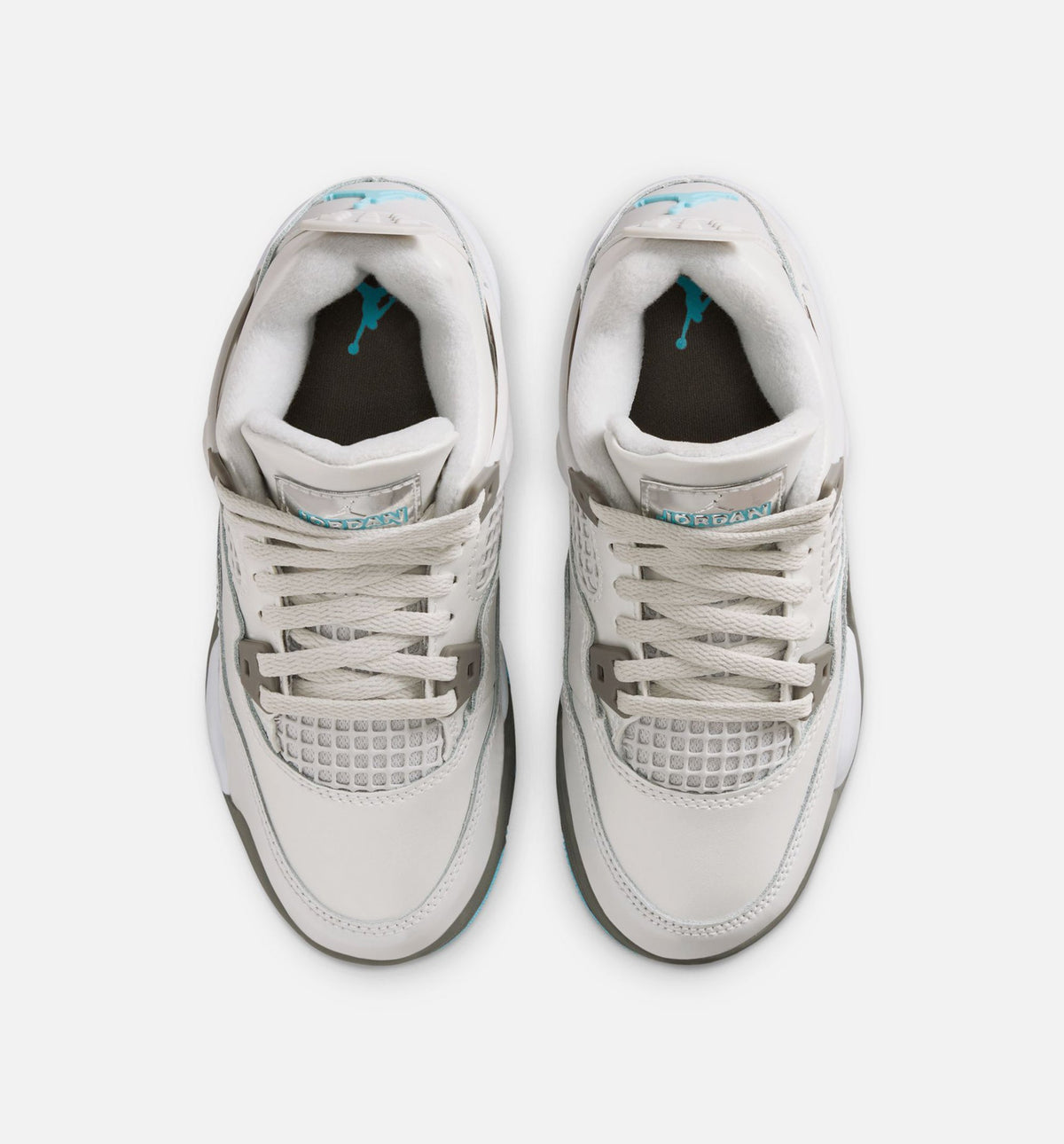 Air Jordan 4 Retro Blue Chill Preschool Lifestyle Shoe – Photon Dust/Blue Chill/Flat Pewter/White/Blue Tint