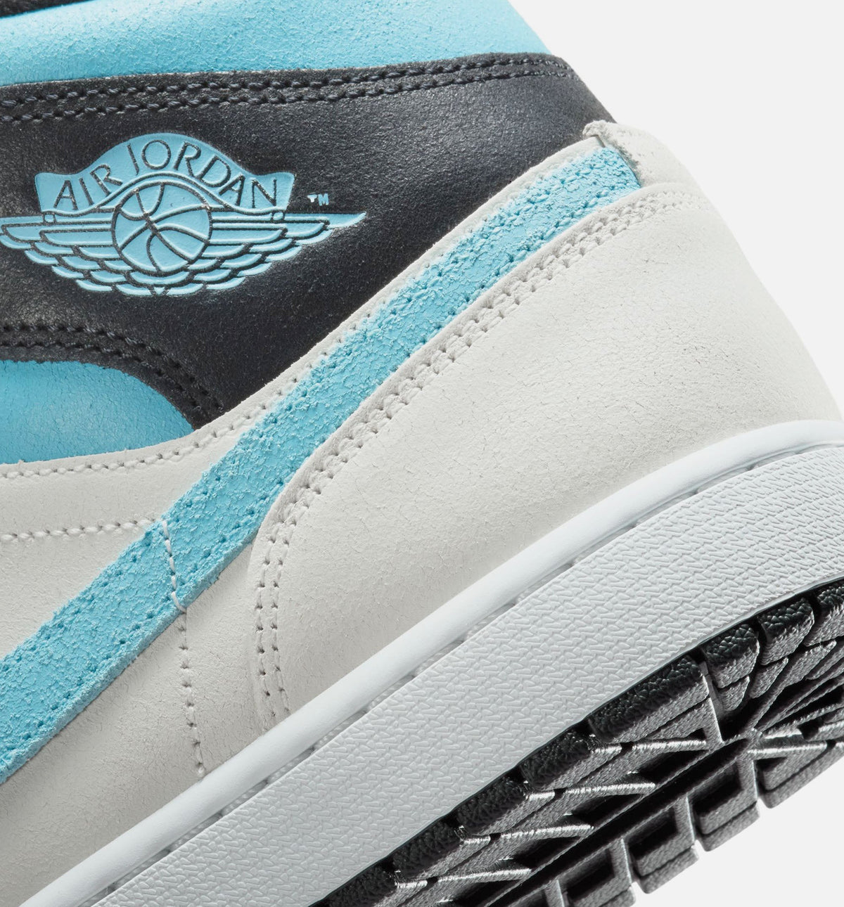 Air Jordan 1 Mid SE Men's Lifestyle Shoes - Summit White/Blue Chill/Black