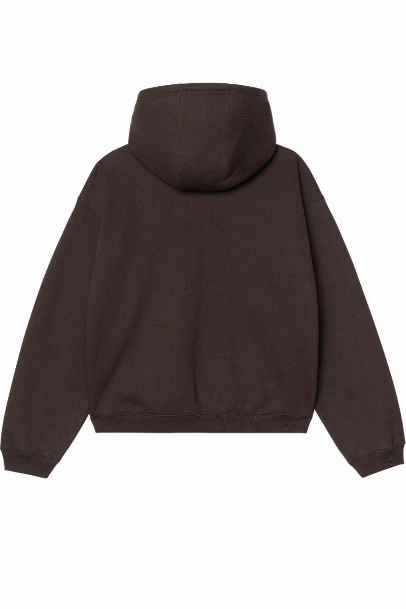 CARHARTT WIP HOODED EBBERT JACKET Tobacco / White