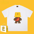 Drew T-shirts Teddy Bear Smiley Printed T-shirt