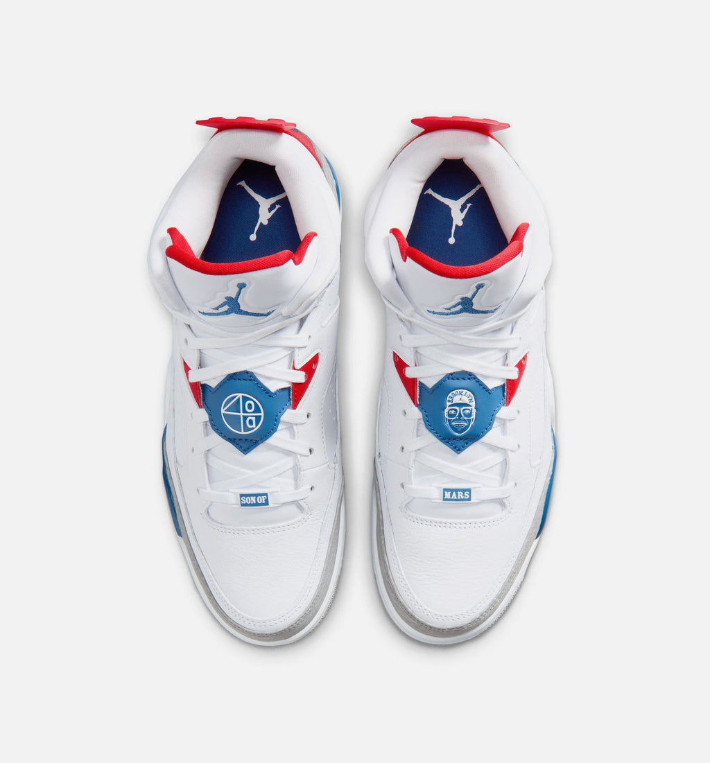Son of Mars Low Mens Lifestyle Shoe | White/Varsity Red/Light Smoke Grey/True Blue