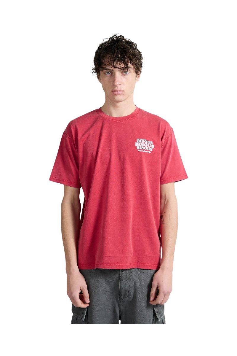 BISOUS SKATEBOARDS GREASE T-SHIRT Red
