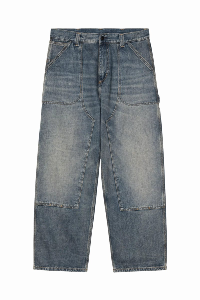 CARHARTT WIP OAKLAND PANT Blue Worn Used Wash