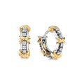 Tiffany Style Crossover Cubic Zirconia 18K Gold-Plated Earrings