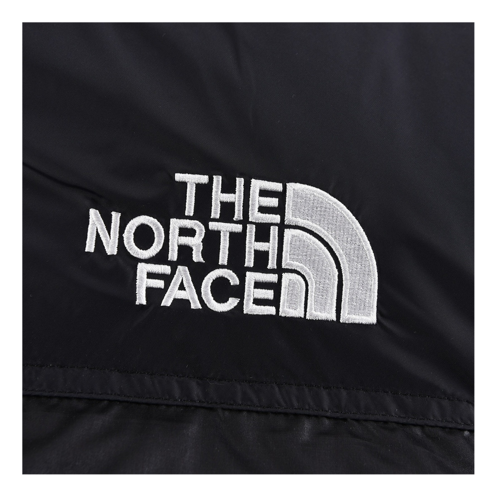 The North Face Contrast-Panel Stand-Collar Puffer Jacket | Bold Two-Tone Winter Style