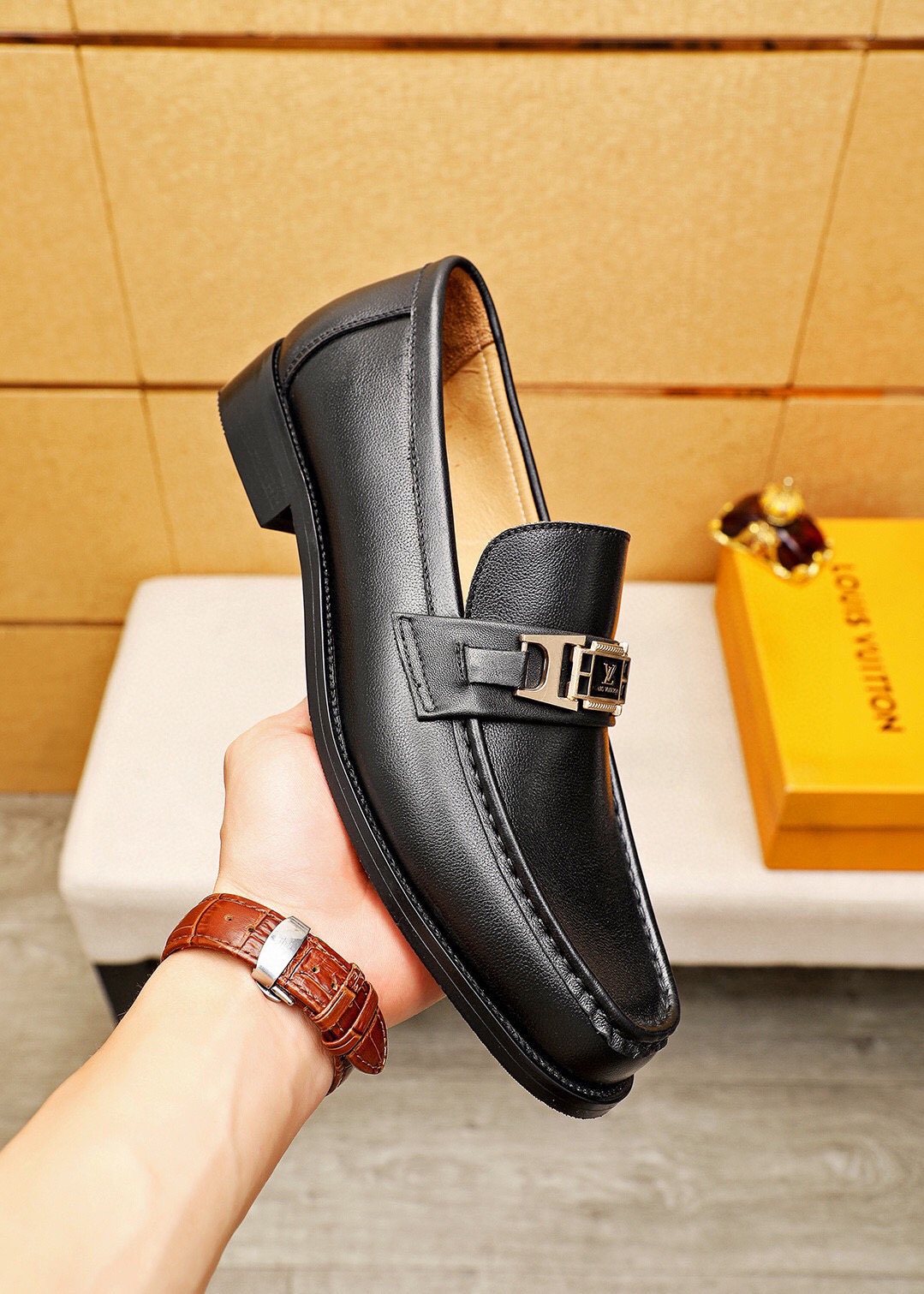 Louis Vuitton Black Hardware Loafers - Smooth Leather Upper