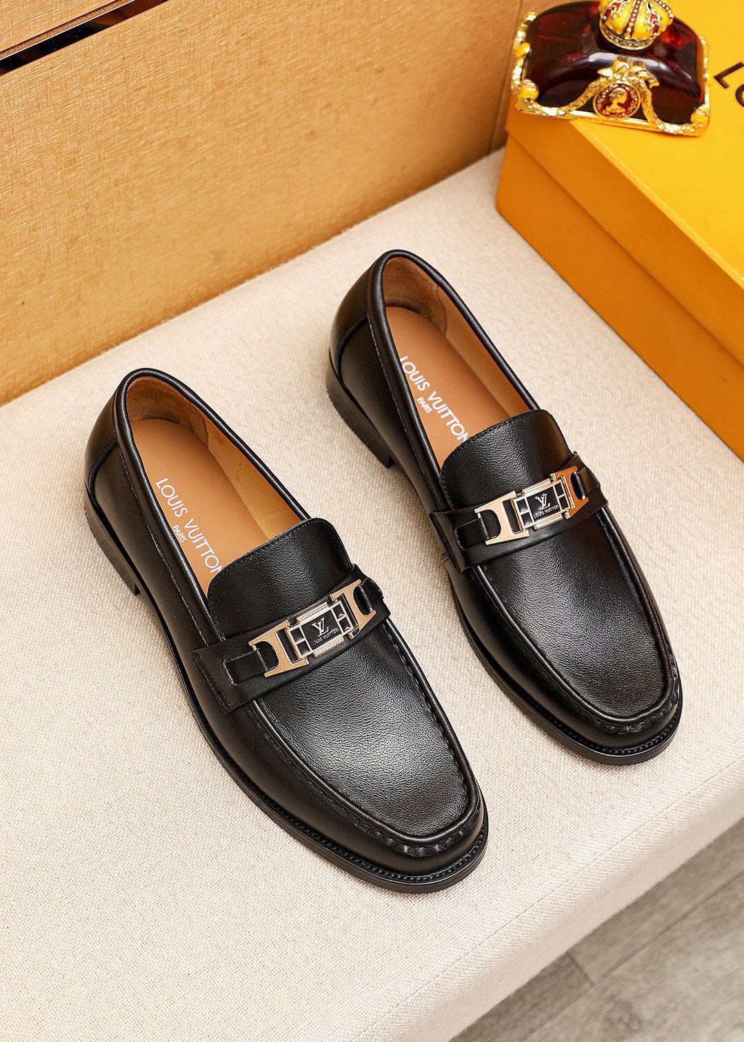 Louis Vuitton Black Hardware Loafers - Smooth Leather Upper