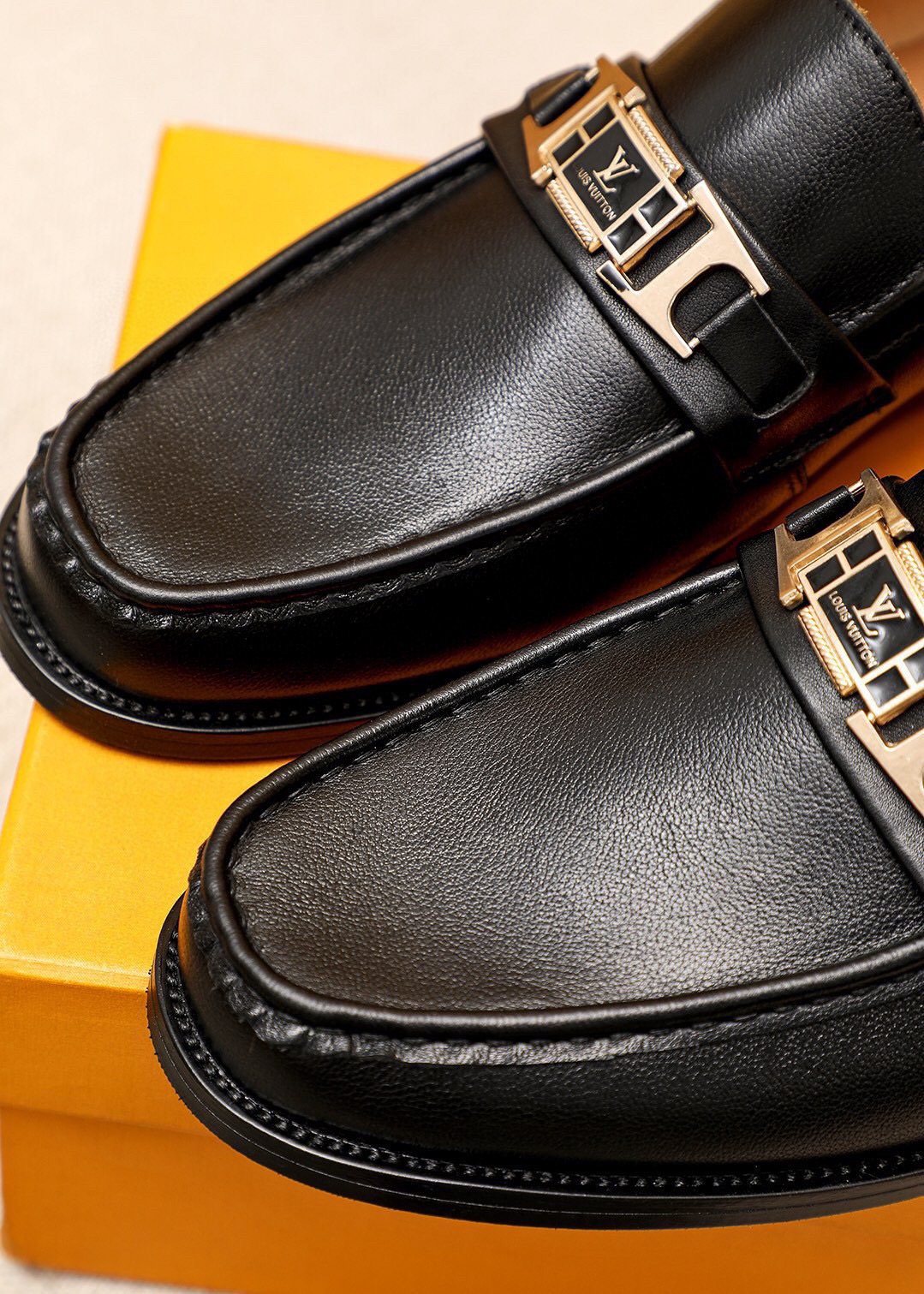 Louis Vuitton Black Hardware Loafers - Smooth Leather Upper