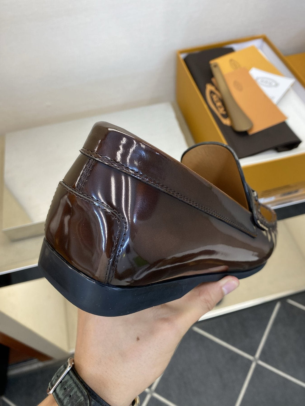 TOD'S Men's Dark Brown Tassel Loafers