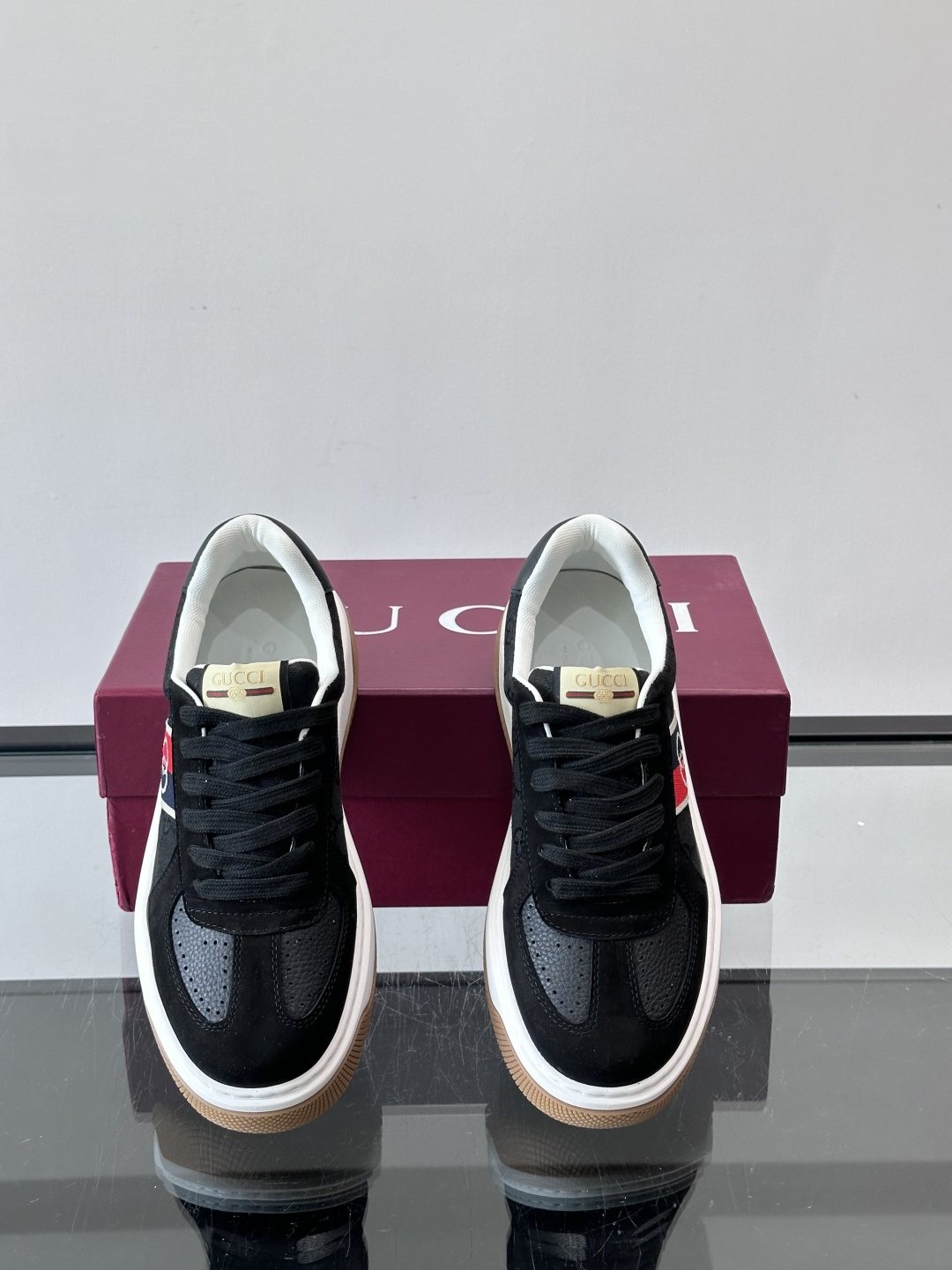 Gucci Black Stripe Sneakers