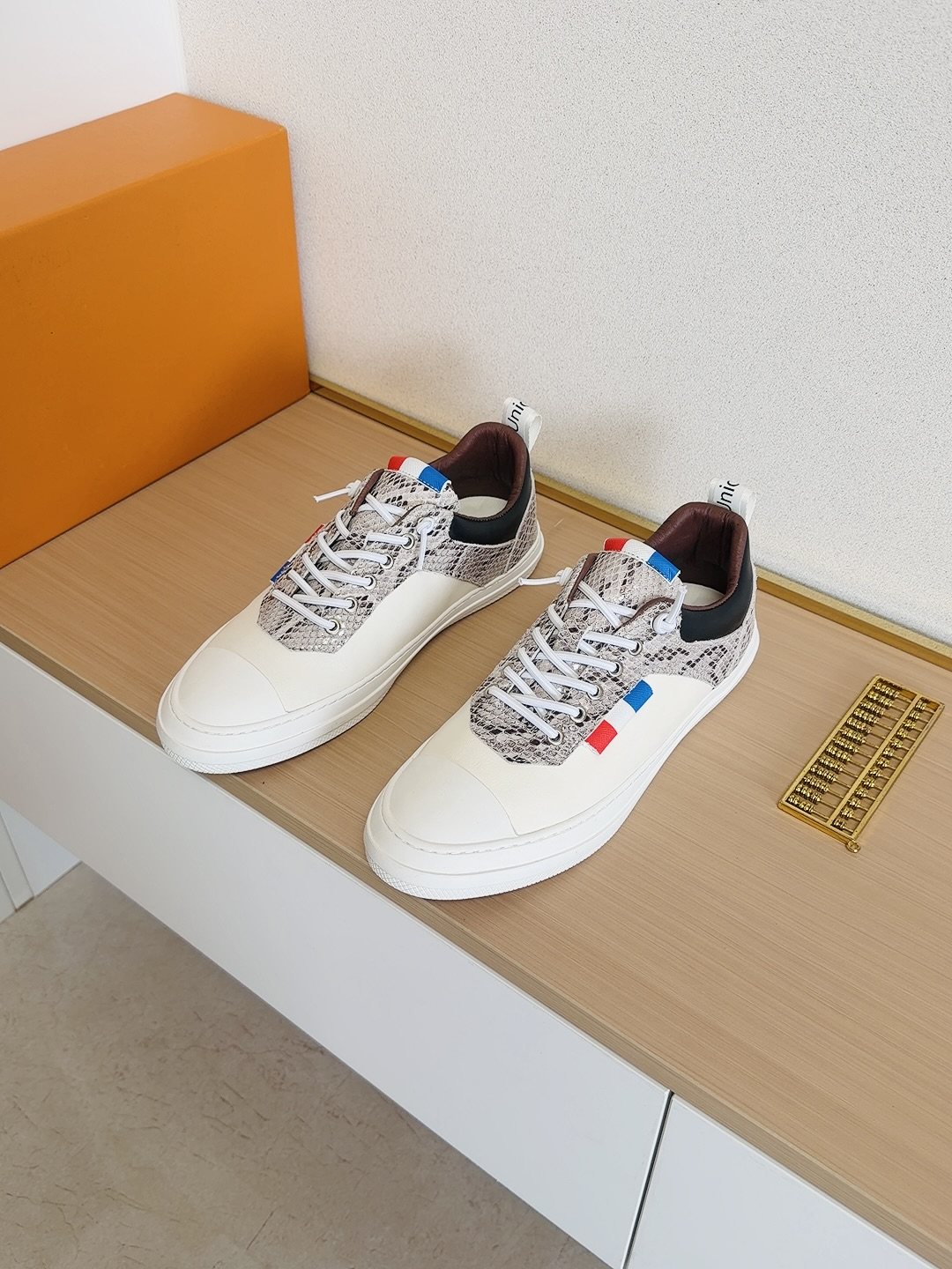 Louis Vuitton Men's Patterned-Panel Low-Top Sneakers