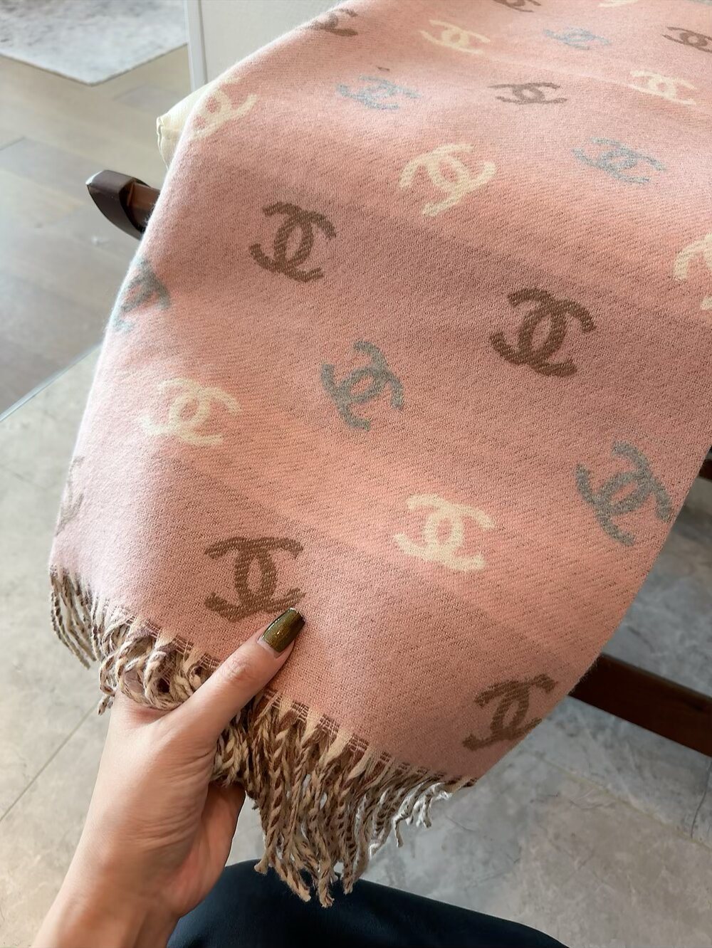 Chanel Reversible Motif Scarf