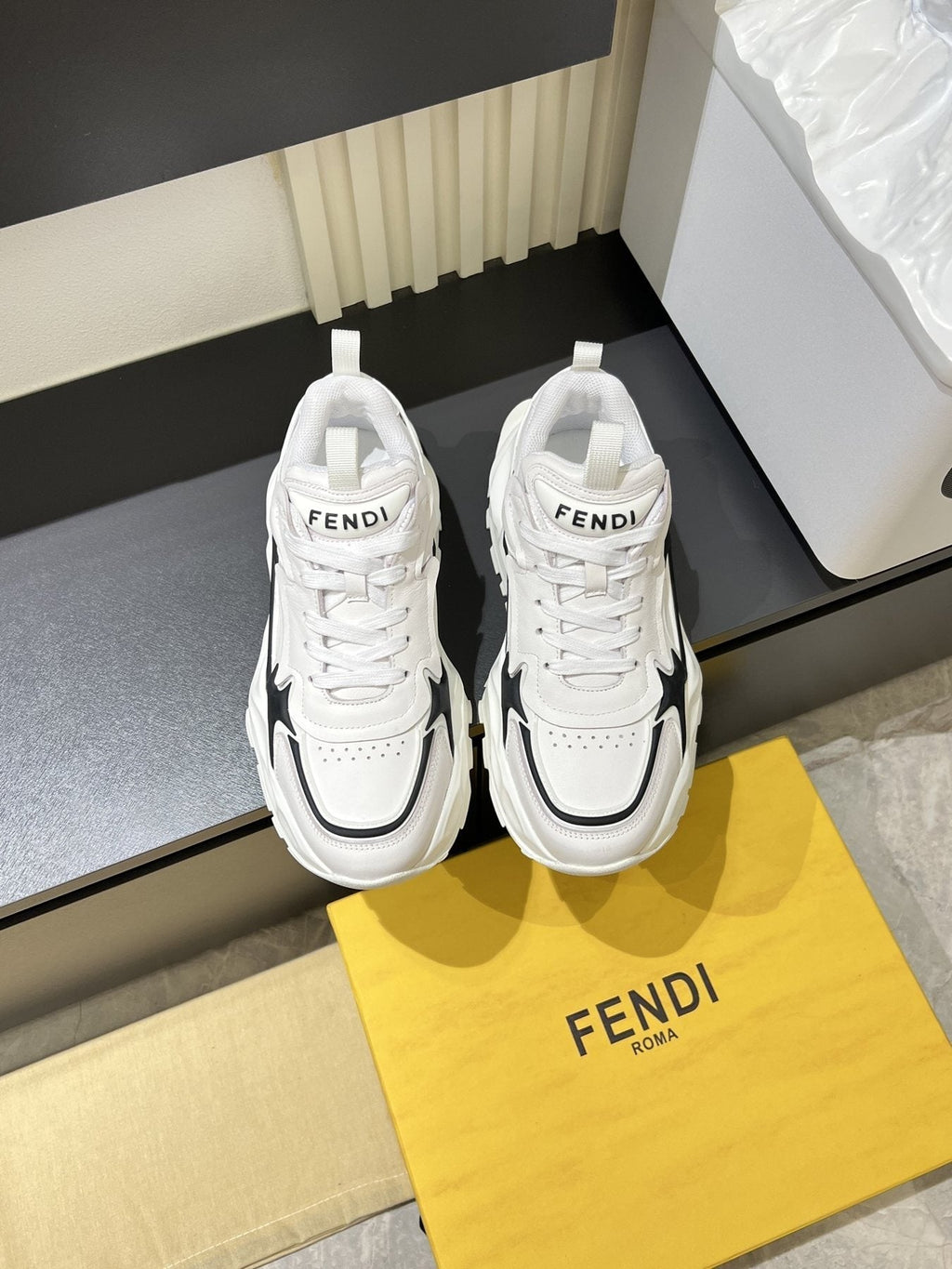 Fendi Men's Flow Low-Top Sneakers
