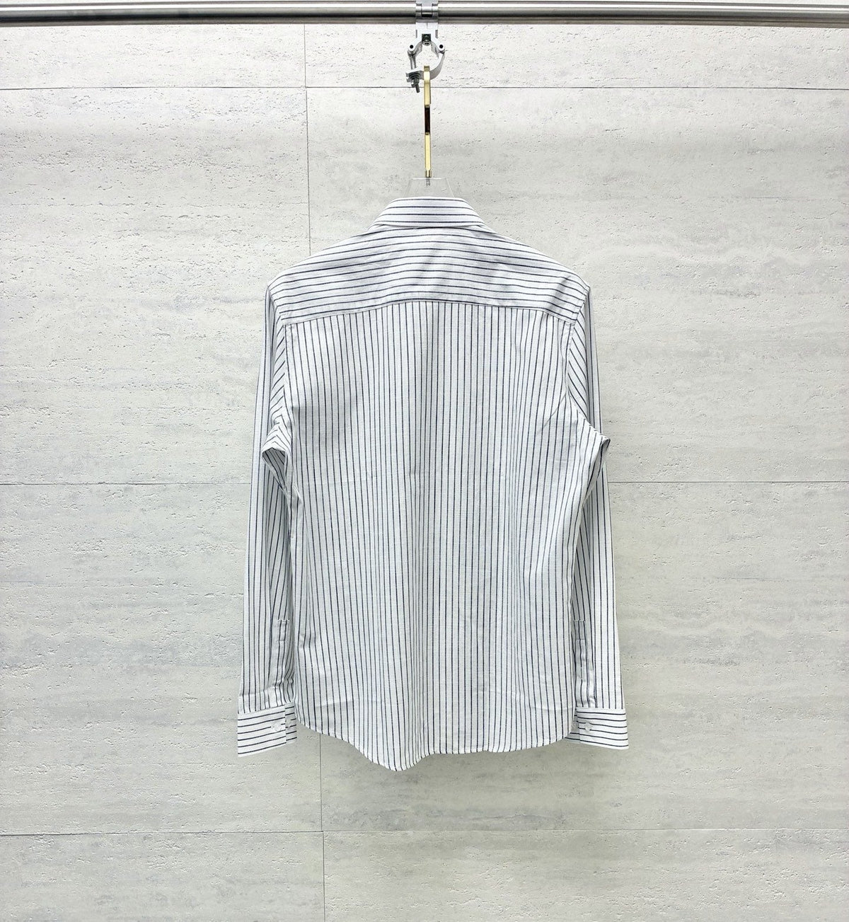Ralph Lauren Striped Embroidered Long-Sleeve Button-Up Shirt