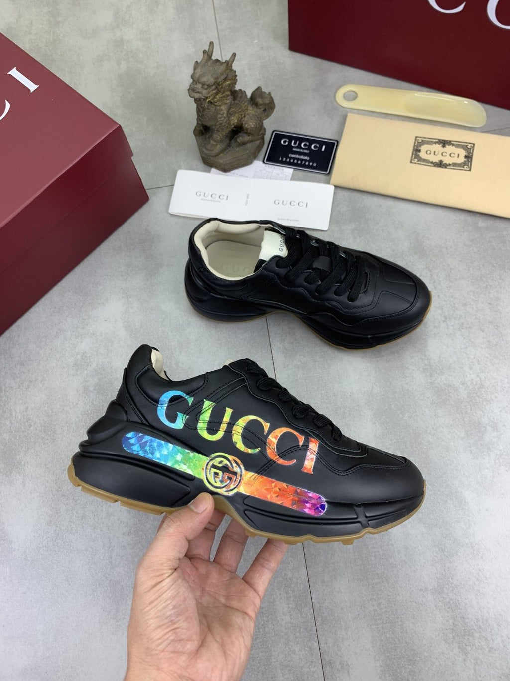 Gucci Multicolor Accent Chunky Sneakers