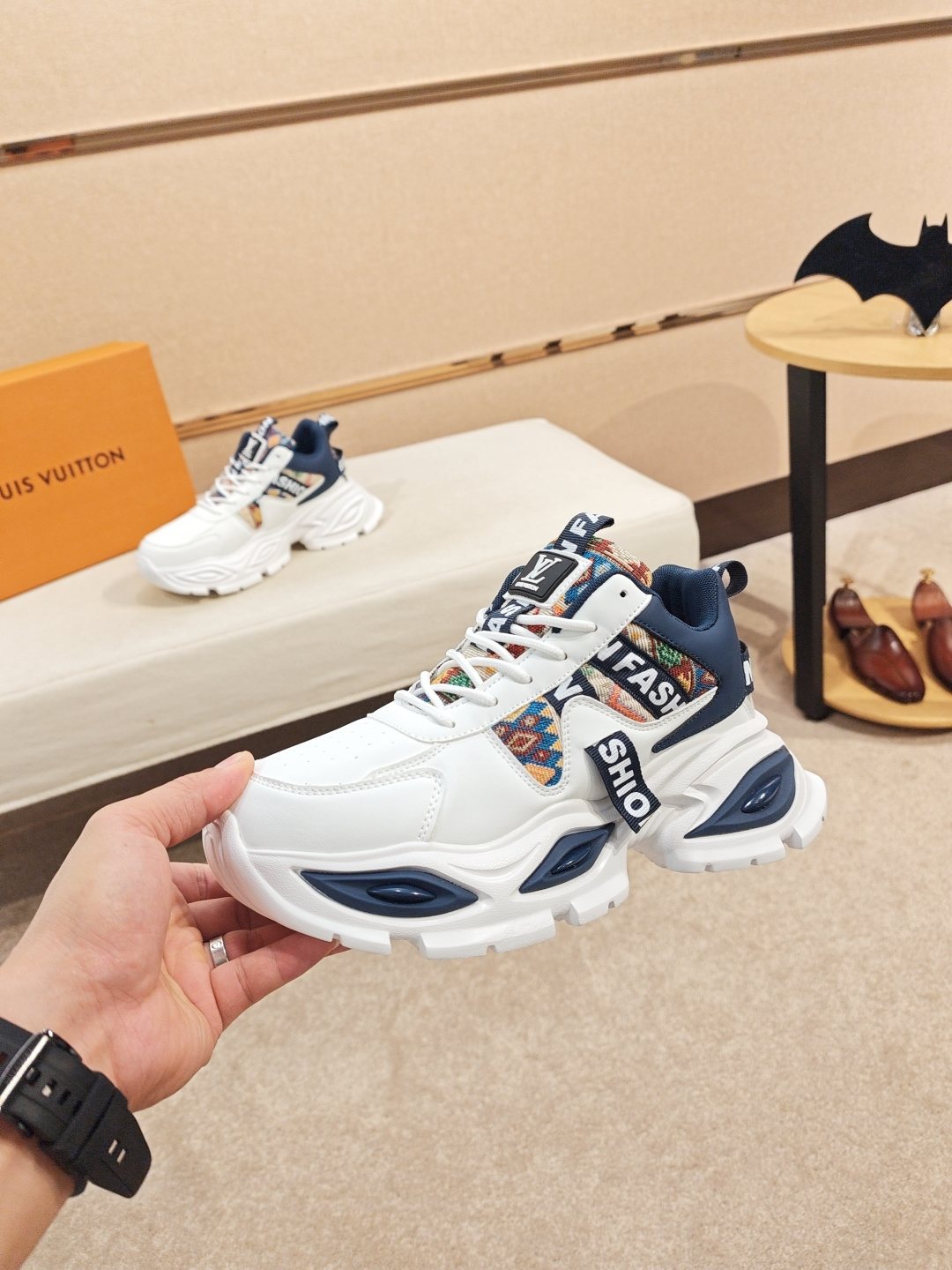 Louis Vuitton Paneled Chunky Sole Sneakers